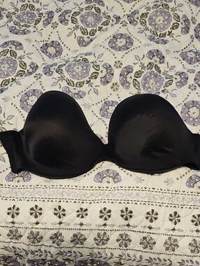 Cacique Black Strapless Seamless Convertible Bra